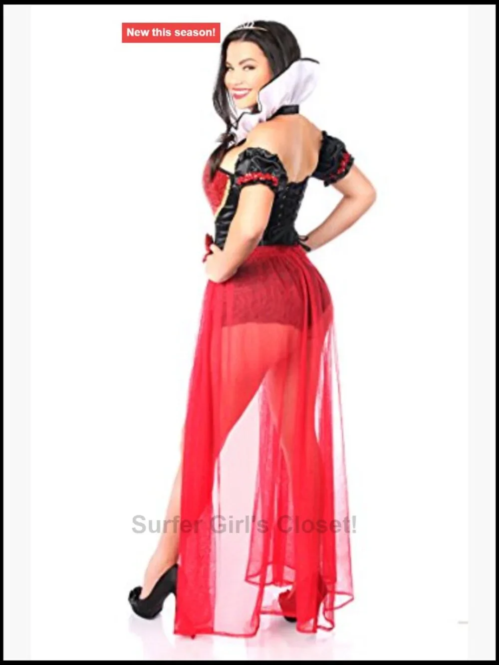 Daisy Corsets Steel Boned Plus Size Top Drawer 5 Piece Costume